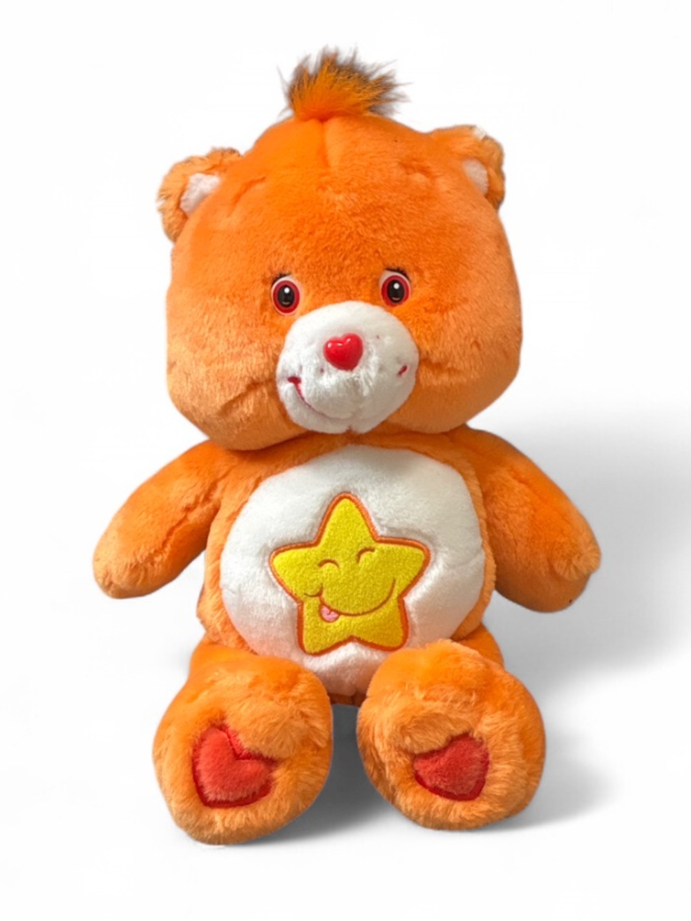Y2K Vintage Orange Star Belly Plush Care Bear